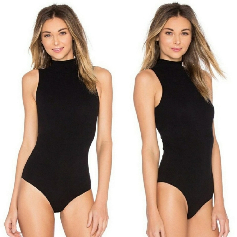 Commando Mock Neck Turtleneck Sleeveless Bodysuit